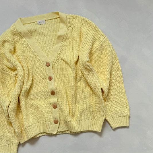 Adult Lemon Avery Cardigan Small Sample