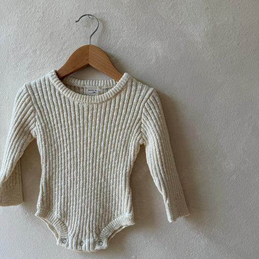 Oatmeal Teddy Bodysuit 3-6m