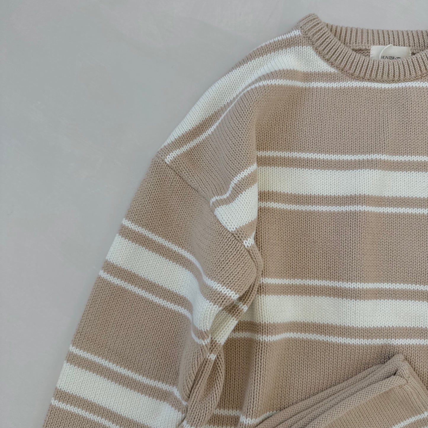 Beige Stripe Quinn Jumper