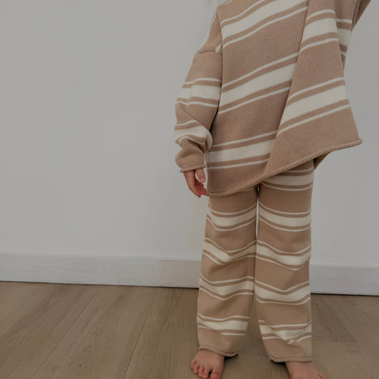 Beige Stripe Quinn Jumper