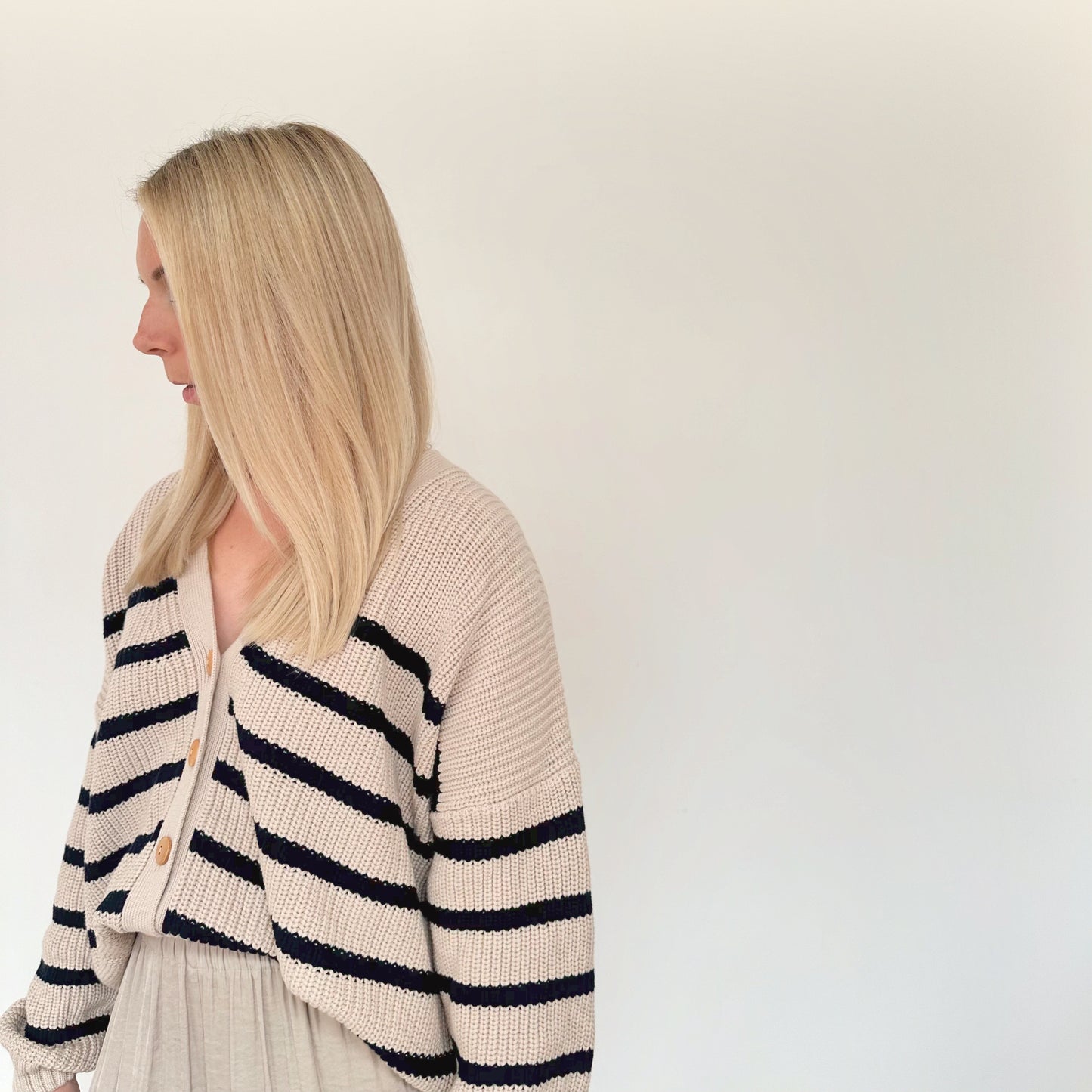 Adult Midnight Stripe Avery Cardigan