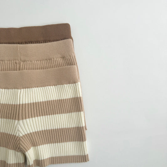 Sand Stripe Ribb Shorts