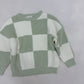 Sage Checked Aspen Jumper