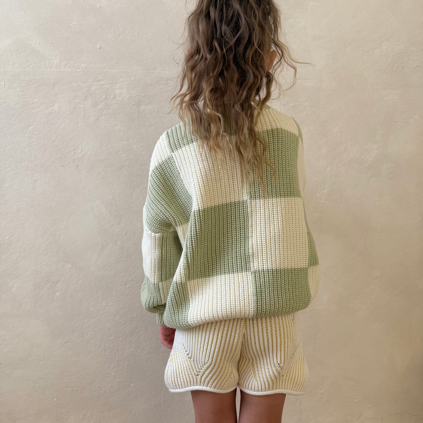 Sage Checked Aspen Jumper