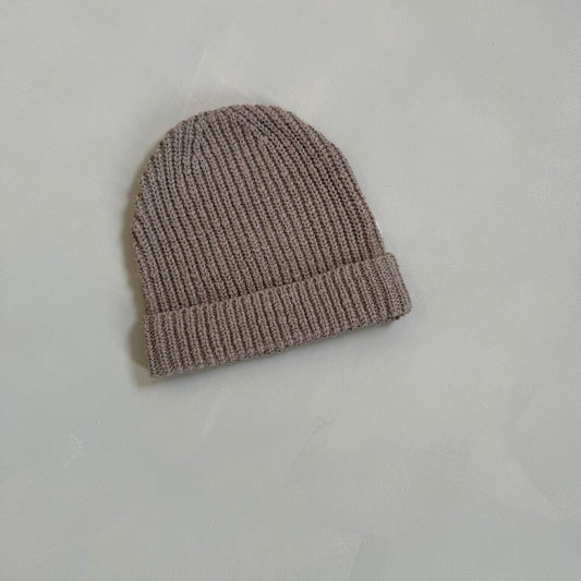 Beige Teddy Beanie