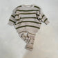 Olive Stripe Aspen Jumper