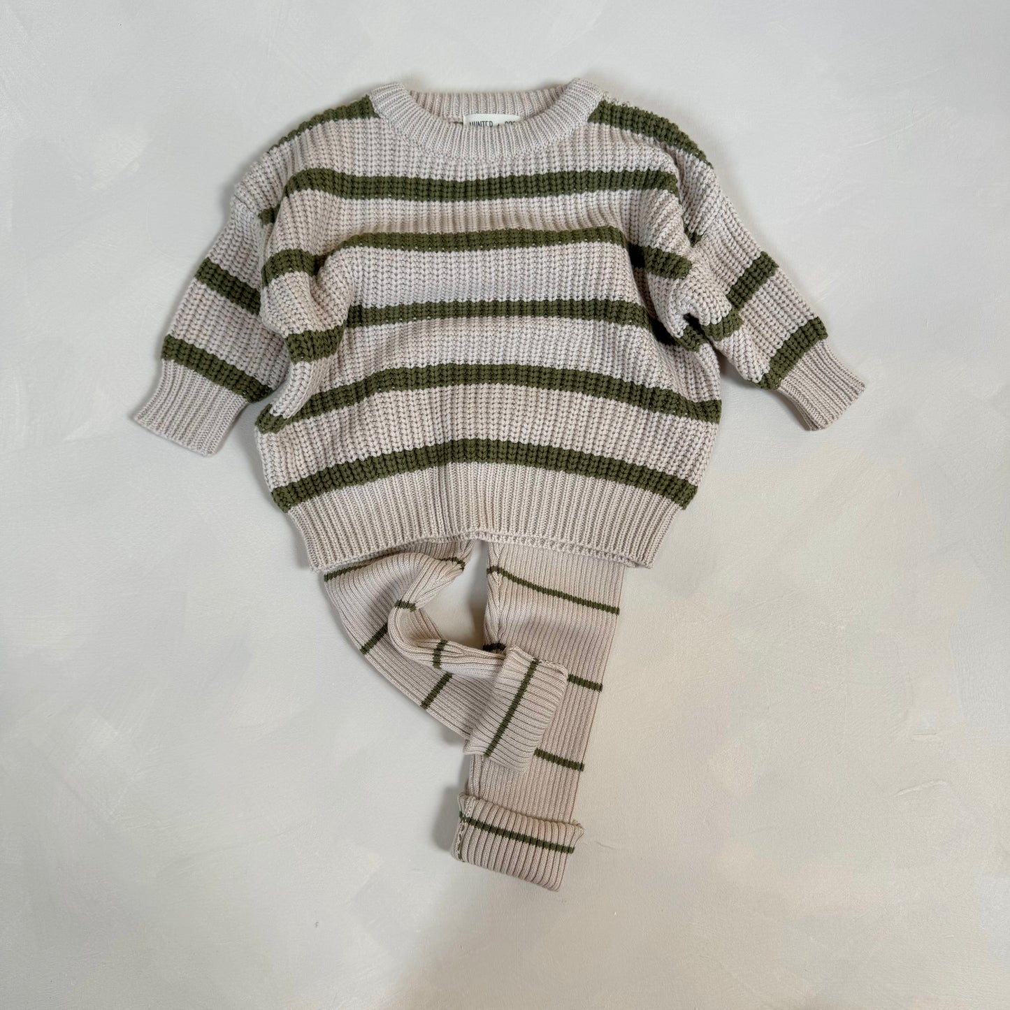 Olive Stripe Aspen Jumper