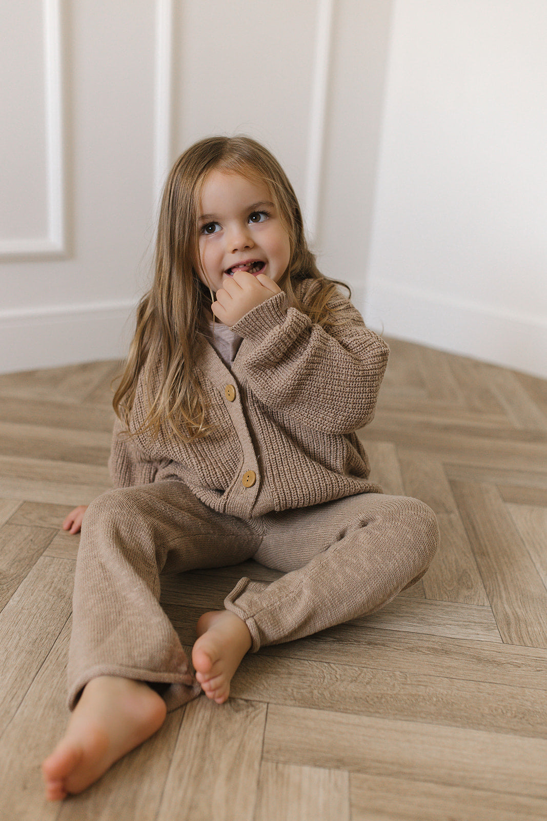 Beige Teddy Cardigan