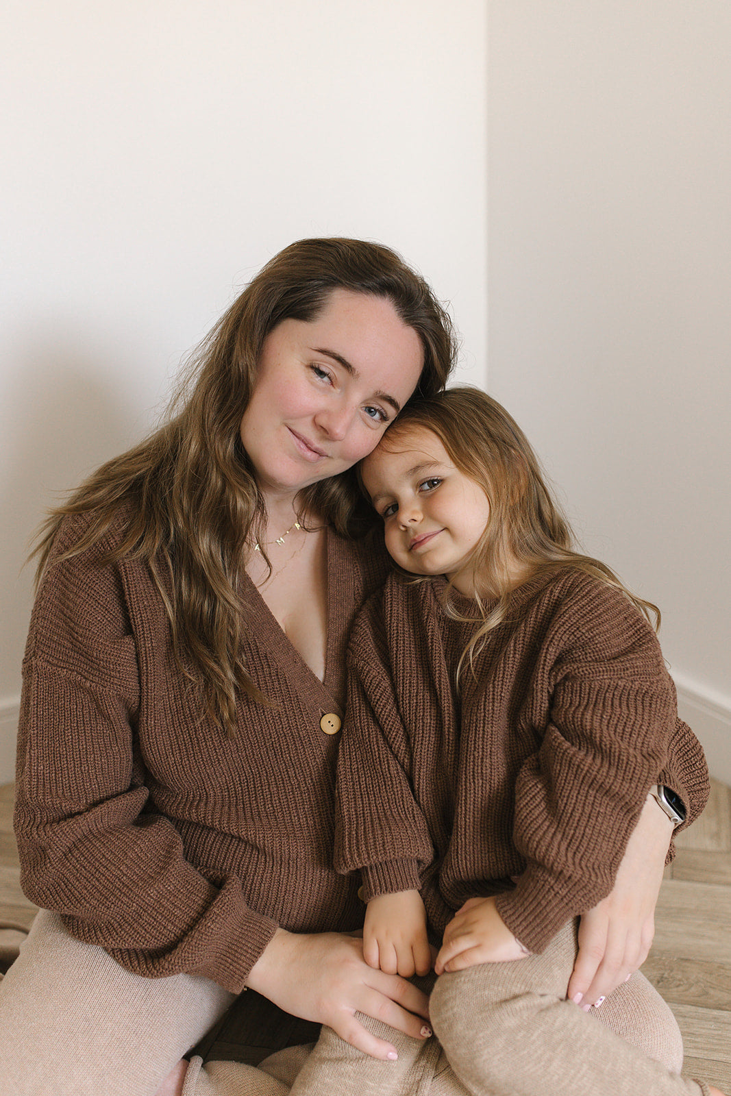 Adult Cocoa Teddy Cardigan