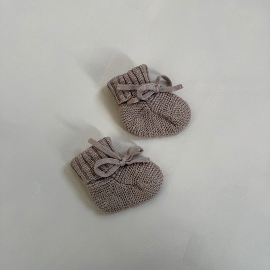 Beige Teddy Booties