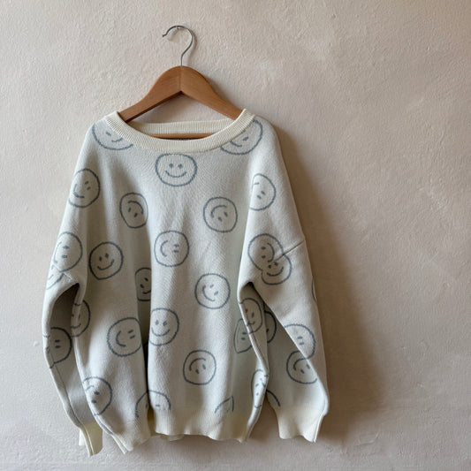 Mist Smiley Jumper 9-10y