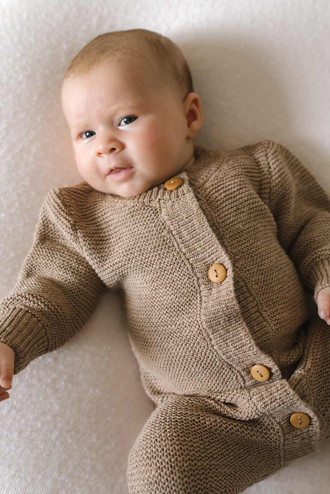 Beige Teddy Romper