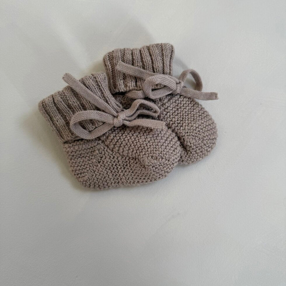 Beige Teddy Booties