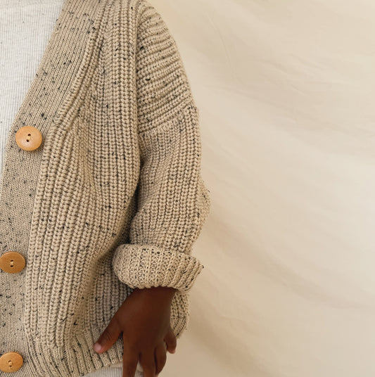 Oat Flecked Avery Cardigan