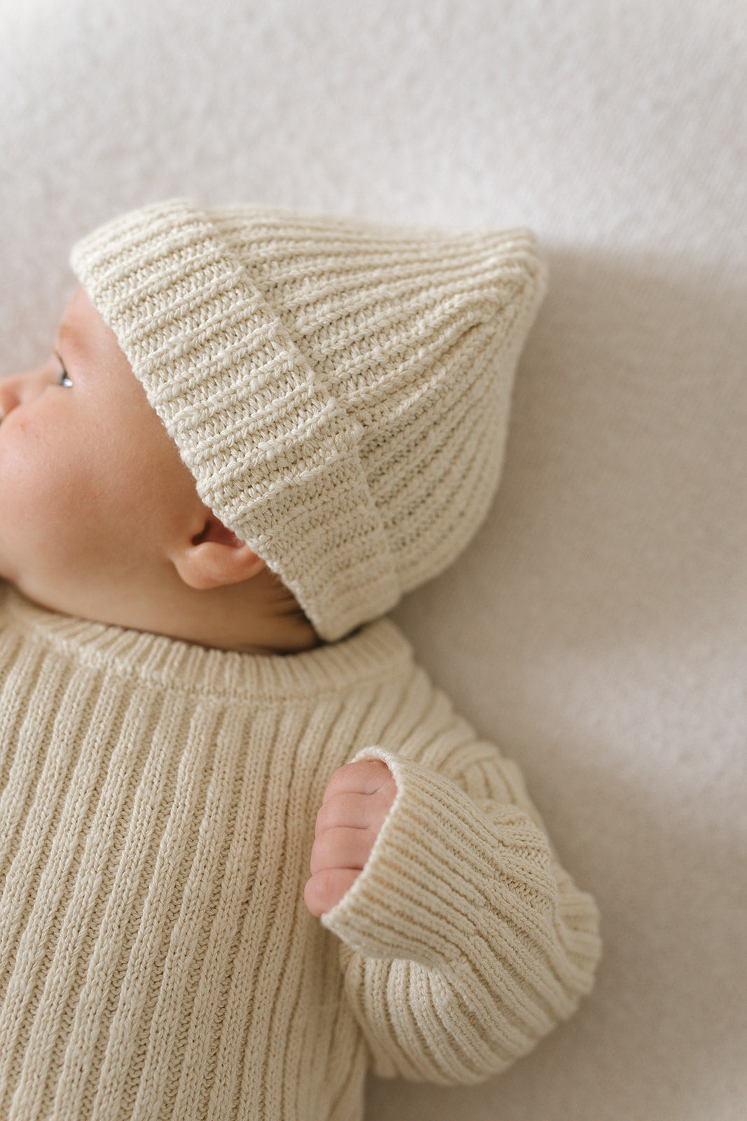 Oatmeal Teddy Beanie