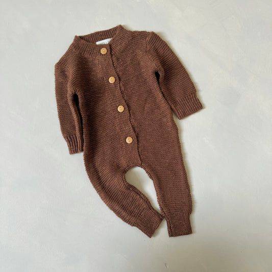 Cinnamon Teddy Romper 3-6m sample