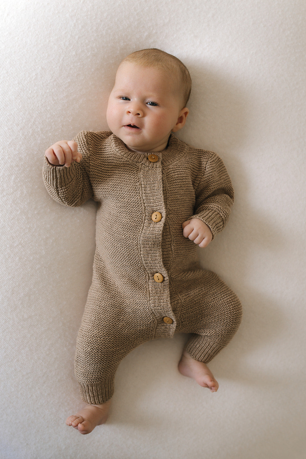 Beige Teddy Romper