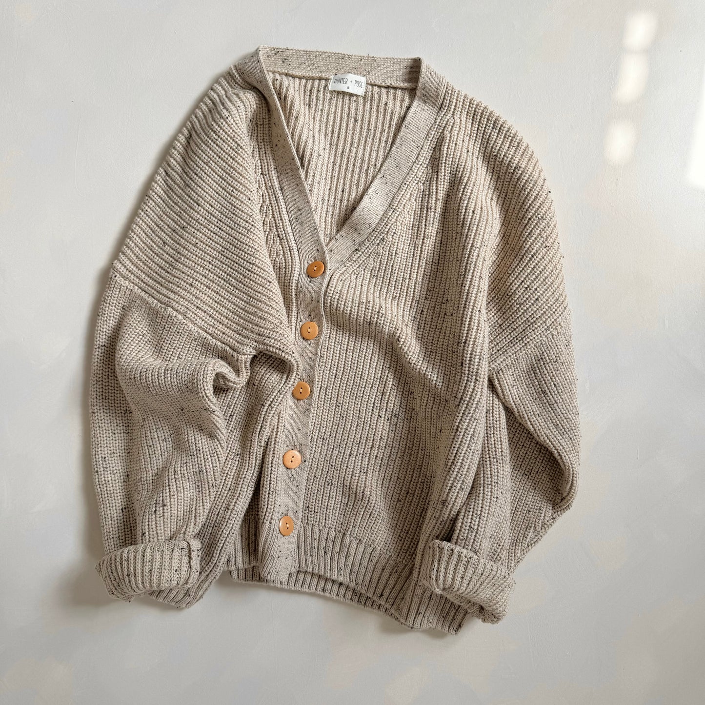 Adult Oat Flecked Avery Cardigan