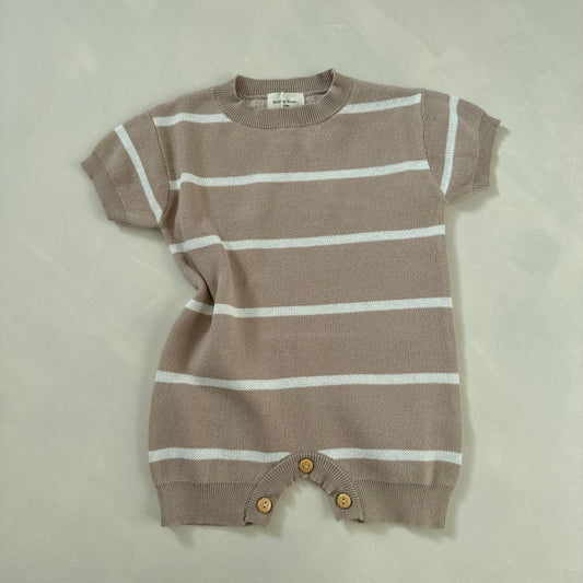 Fawn Stripe Rue Romper