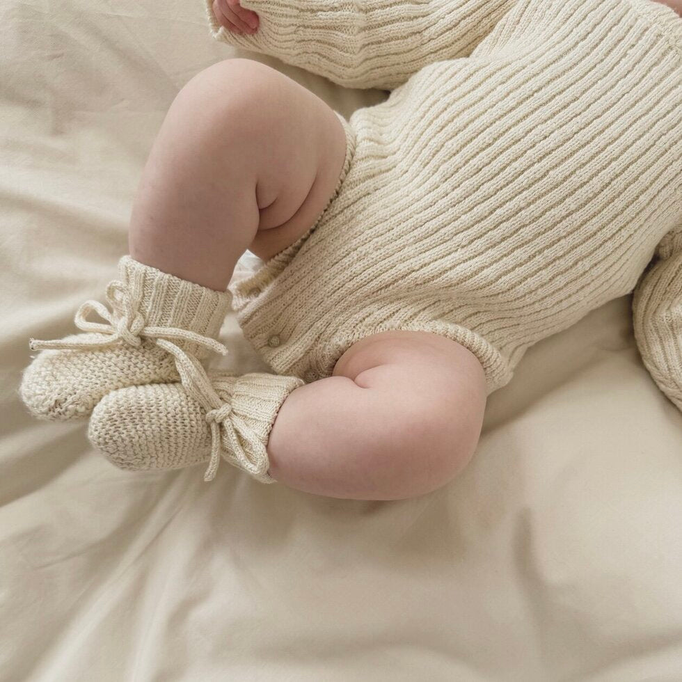Oatmeal Teddy Booties