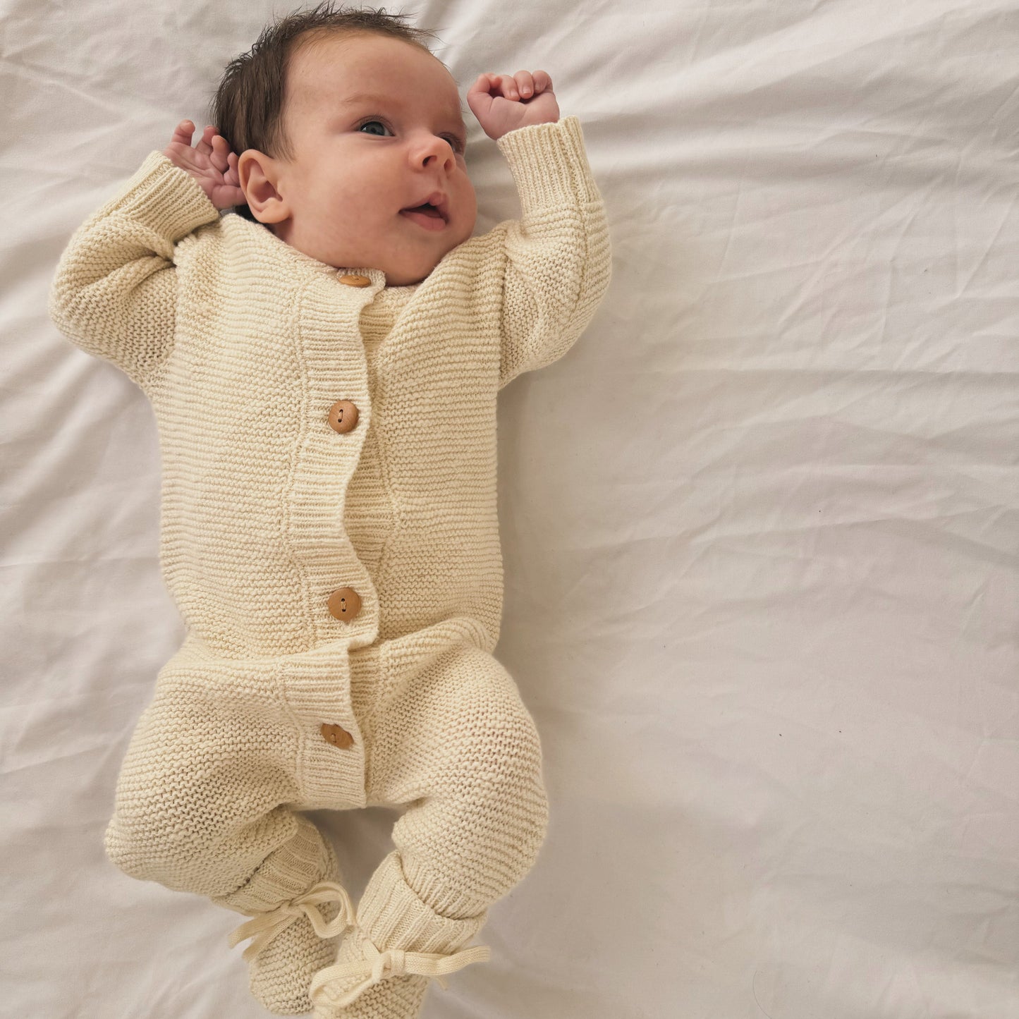 Oatmeal Teddy Romper