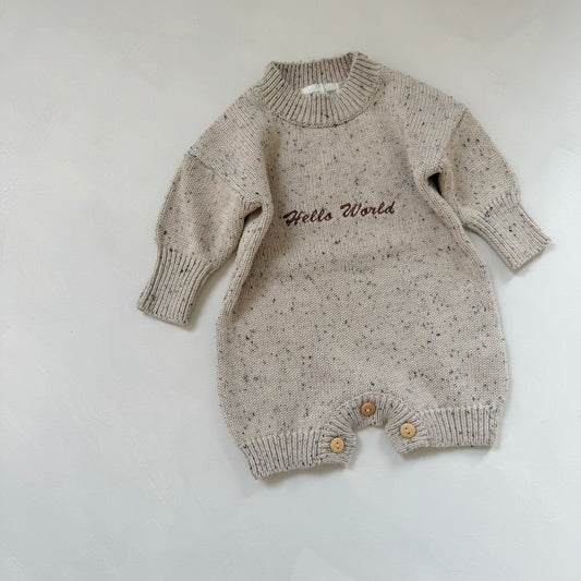Hello World Romper 0-3m Sample