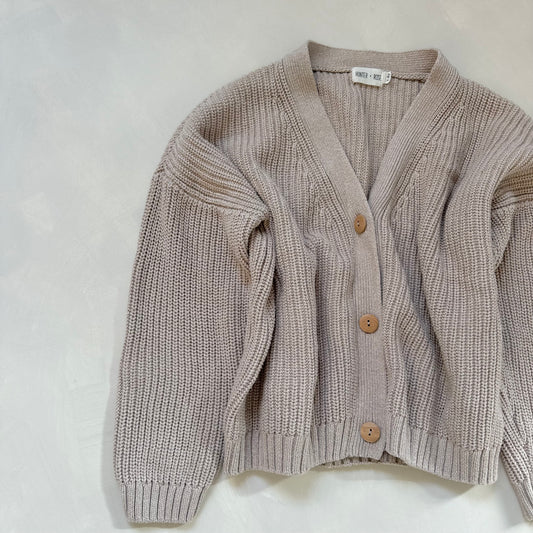Wheat Avery Cardigan 7-8y Preloved
