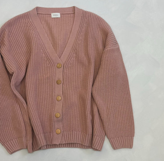 Adult Peach Avery Cardigan Small Sample