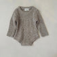 Taupe Teddy Noa bodysuit 3-6m sample