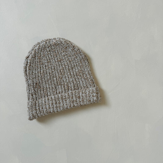 Taupe Teddy Beanie 6-12m sample