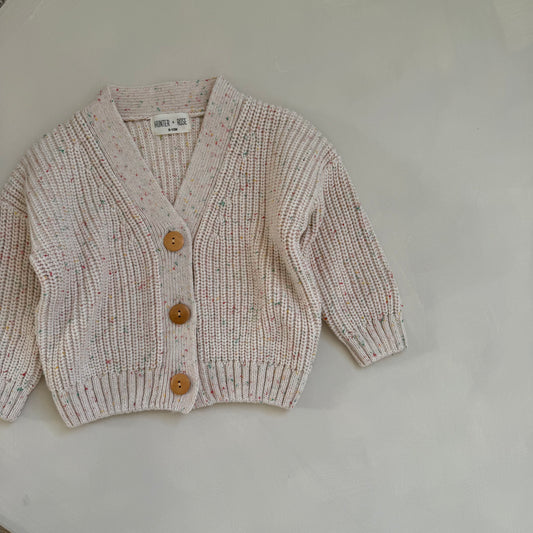 Flecked cardigan 3-4y