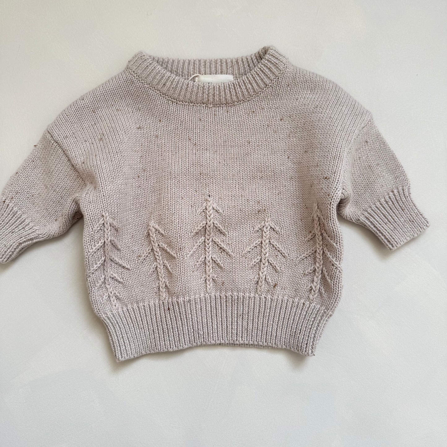 Ivory flecked Christmas jumper 0-6m